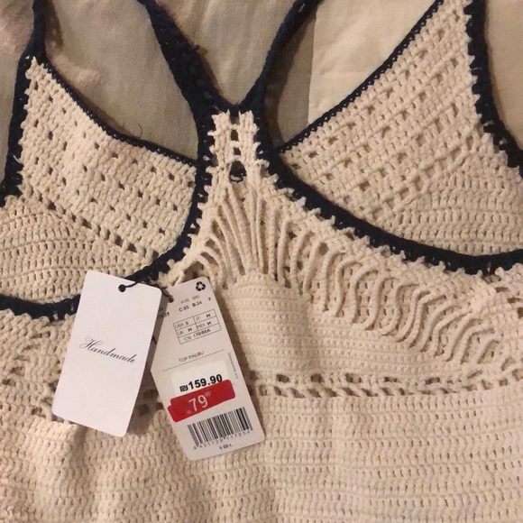 Handmade knitted tank top - Picture 4 of 6